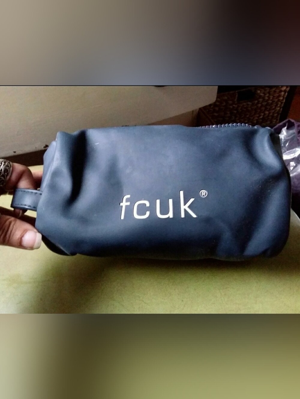 Y2K FCUK French Connection toiletry bag